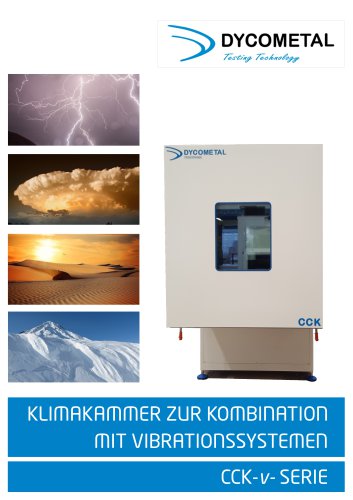 KLIMAKAMMER ZUR KOMBINATION MIT VIBRATIONSSYSTEMEN