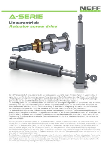 Produkthandout Direktantrieb A-Serie
