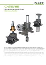 Produkthandout Spindelhubgetriebe C-Serie