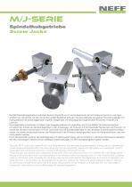 Produkthandout Spindelhubgetriebe M/J-Serie