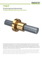Produkthandout Trapezgewindetriebe TGT