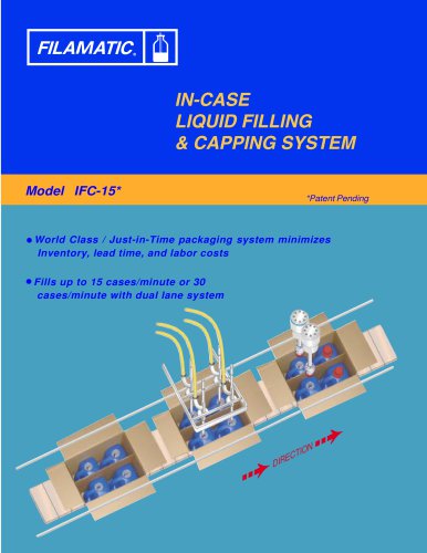 IN-CASE LIQUID FILLING & CAPPING SYSTEM