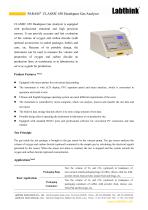 headspace analyzer for measuring O2 concentration in head space of wine bottles