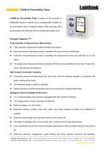 Laboatory Equipment for the determination of air permeability (AP) of cigarette papers, filter plug wrap and filter joining paper