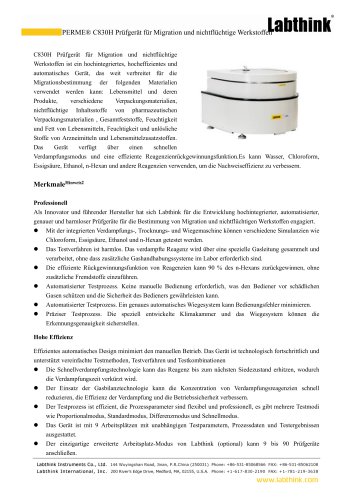 Prüfung der Gesamtmenge migrierbarer Stoffe (TMM) in Verpackungen für verzehrfertige Fleischprodukte