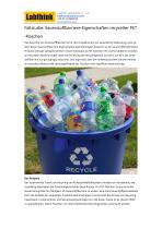 Sauerstoffbarriereeigenschaften von PET-Flaschen aus Recyclingmaterial-1