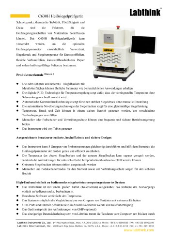Testen der Dichtheit von Schlauchbeuteln für die Verpackung von Lebensmitteln und pharmazeutischen Produkten