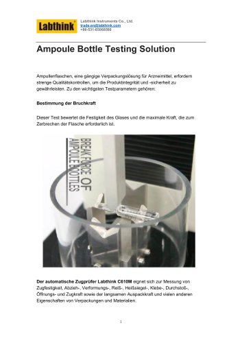 Wesentliche Tests für die Sicherheit und Qualitätssicherung medizinischer Produkte