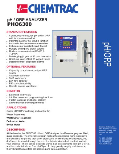 pH / ORP ANALYZER 