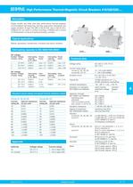 High Performance Thermal-Magnetic Circuit Breakers 410/520/530