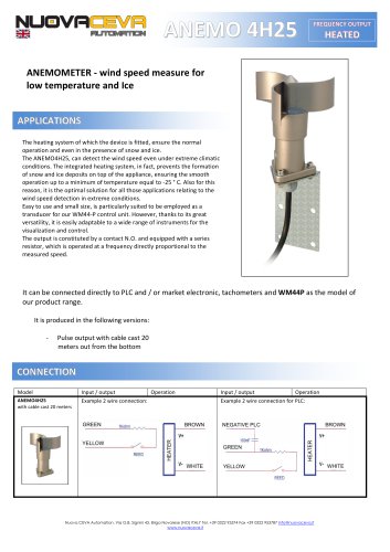 ANEMO4H25 Heated