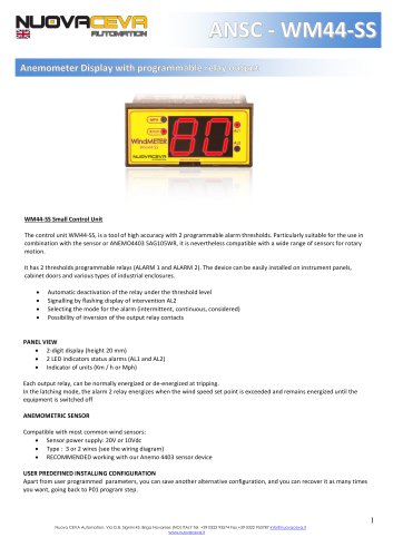 WM44-SS Small Control Unit