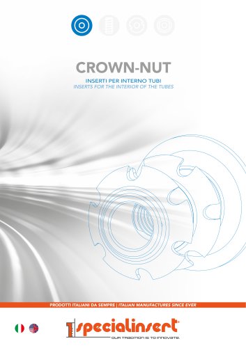 CROWN-NUT - Inserts for the interior of the tubes