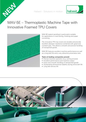 MAV-5E Machine Tape