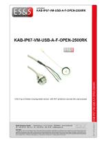 KAB-IP67-VM-USB-A-F-OPEN-2500RK Data Sheet