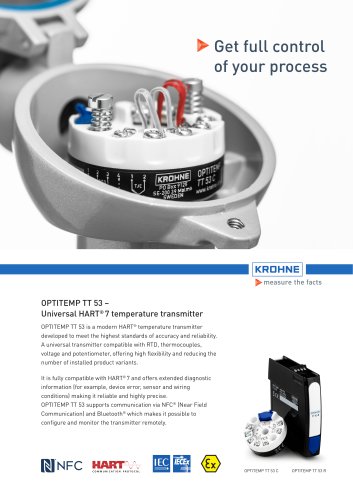 OPTITEMP TT 53 &ndash; Universal HART&reg; 7 temperature transmitter