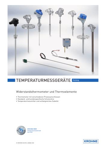 Temperaturmessgeräte Katalog