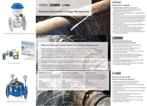 Water Model for Leckage Management