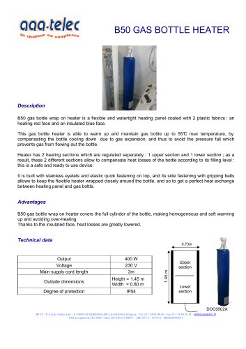 B50 GAS BOTTLE HEATER