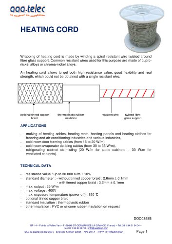 Heating cable CI