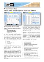 ImpactTest - Notch Toughness Measuring Software