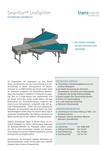 SmartSort® LineSplitter