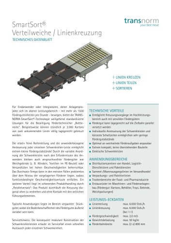 SmartSort® Verteilweiche