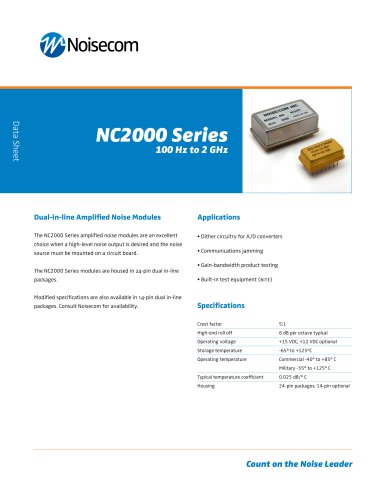 NC2000/4000 Series Broadband Amplified Noise Modules