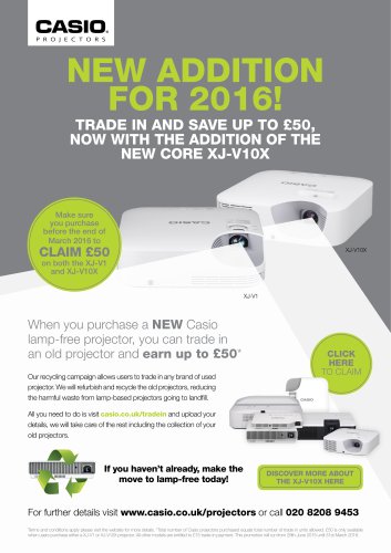 Trade in and save up to £50, now with the addition of the NEW Core XJ-V10X