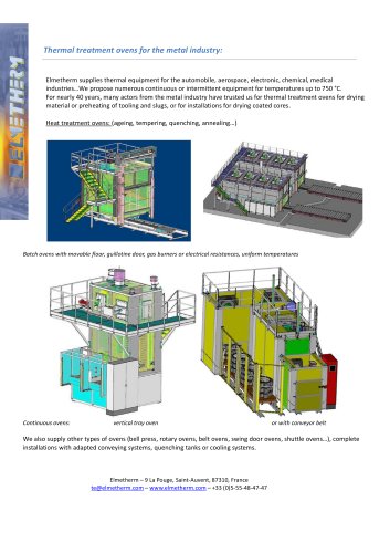 Heat Treatment Ovens