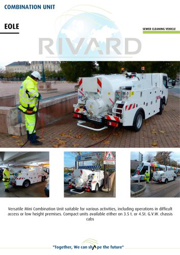 EOLE sewer cleaning vehicle