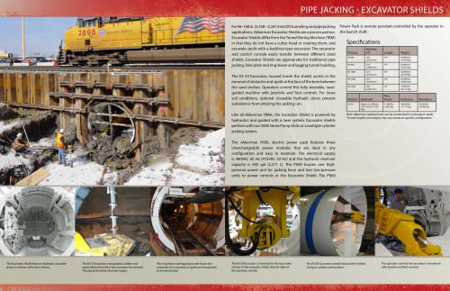 PIPE JACKING - EXCAVATOR SHIELDS