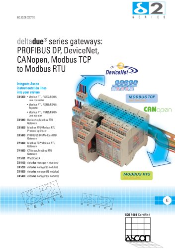 Gateways and WebSCADA - Deltadue Series