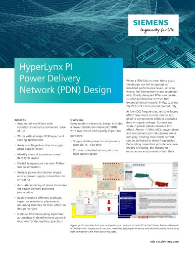 HyperLynx PI Power Delivery Network (PDN) Design