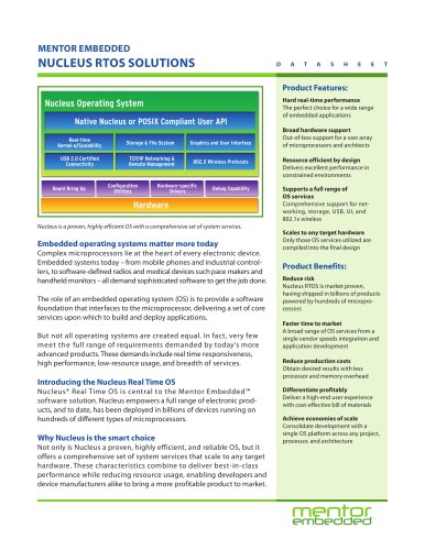 NUCLEUS RTOS SOLUTIONS