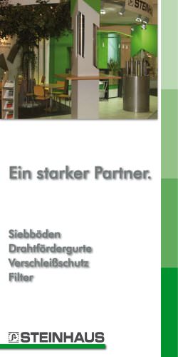 Flyer STEINHAUS Gesamtlieferprogramm