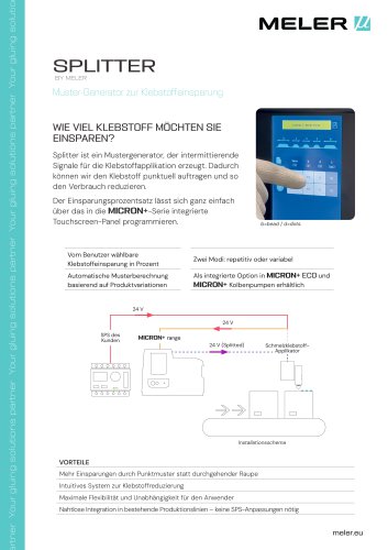 Muster-Generator zur Klebstoffeinsparung &middot; SPLITTER