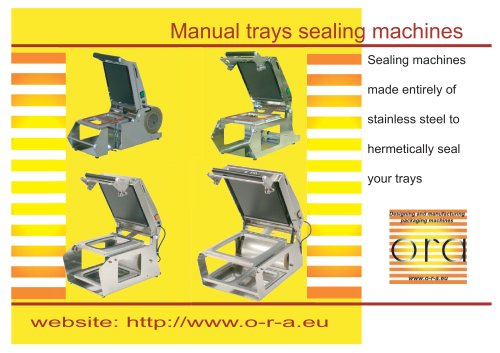 MANUAL TRAY SEALING MACHINES