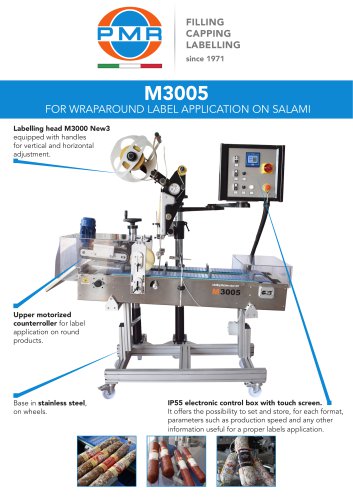 M3005 FOR WRAPAROUND LABEL APPLICATION ON SALAMI