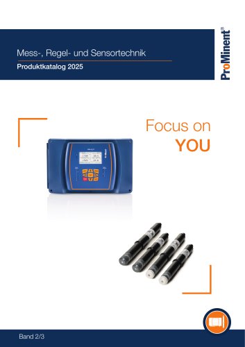 ProMinent Produktkatalog 2025 - Band 2: Mess-, Regel- und Sensortechnik