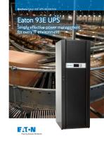 Eaton 93E UPS 80-200kVA