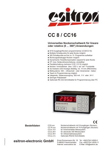 Cam Controller  CC 8 / CC16