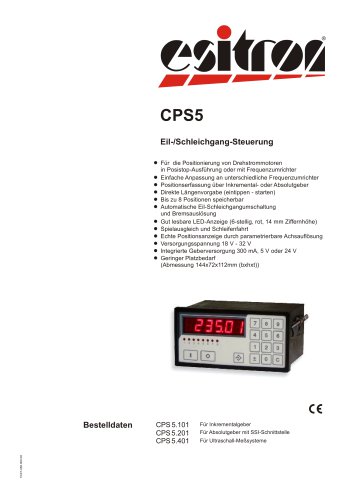 Compact-positioning controller CPS 5