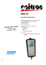 Hand-held user terminal HBG 10