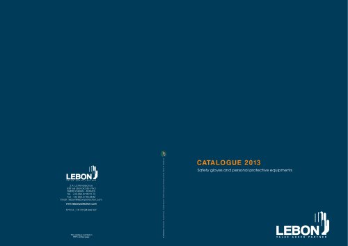 Catalogue LEBON 2013