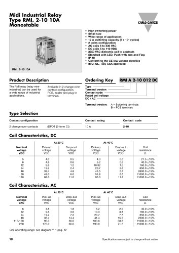 Electromechanical Relays RMIB0020012DC