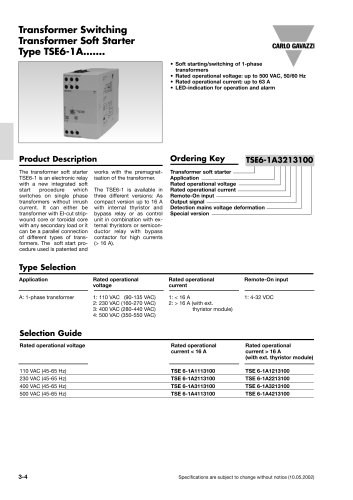 Motor Controllers TSE6-1A1113100