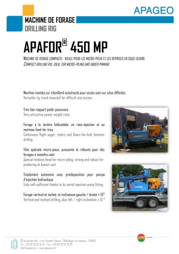 APAFOR 440 and 450