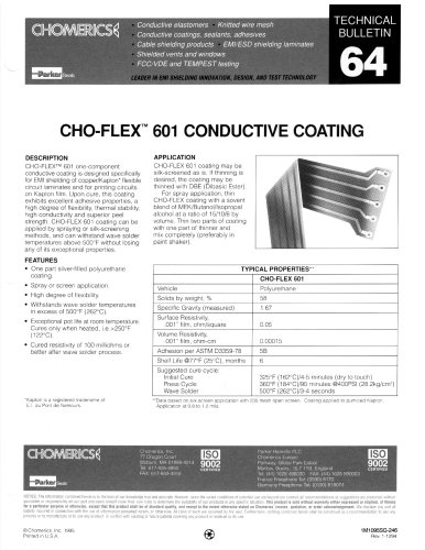 CHO-FLEX 601 Coatings and Inks