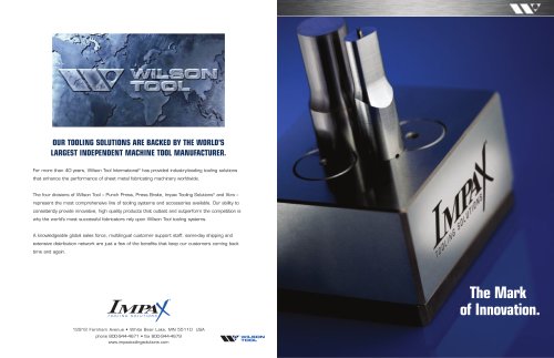 Impax Tooling Solutions® Brochure